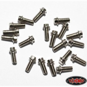 RC4WD Miniature Scale Hex Bolts (M2.5 x 6mm) (Silver)