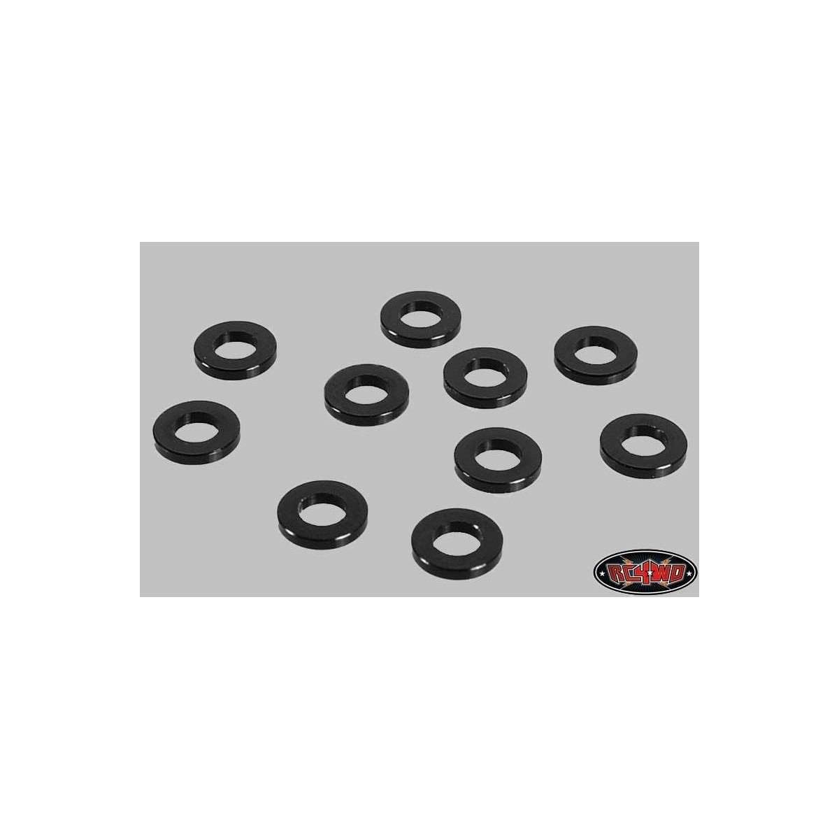 RC4WD 1mm Black Spacer with M3 Hole (10)