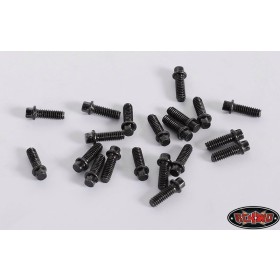 RC4WD Scale Hex Bolts M2x6mm Black (20)