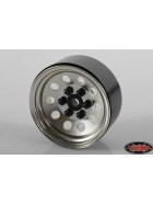 RC4WD Pro10 1.9 Steel Stamped Beadlock Wheel (4, Silver)