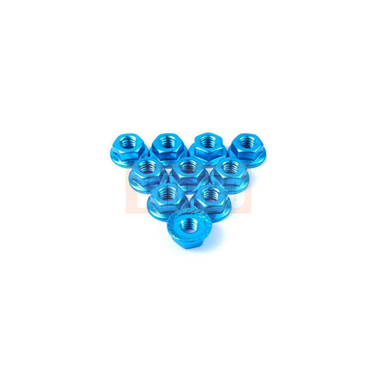 Yeah Racing Alu Radmutter M4 geriffelt (10 Stk., blau)