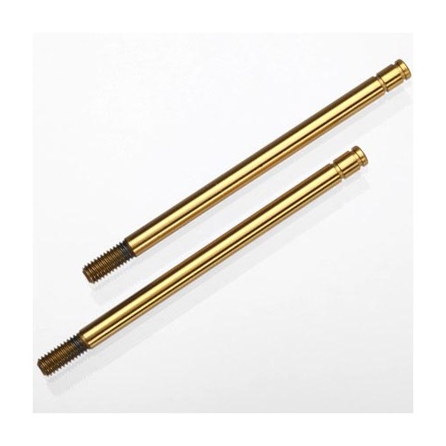 Traxxas 1664T Shock shafts, hardened steel, titanium nitride coated (long) (2)