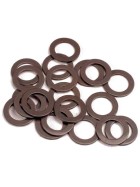 Traxxas 1985 PTFE-coated washers, 5x8x0.5mm (20) (use with ball bearings)