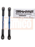 Traxxas 2336A Turnbuckles, aluminum (blue-anodized), toe links, 61mm (2) (assembled w/ rod ends & hollow balls) (fits Stampede®) (requires 5mm aluminum wrench #5477)