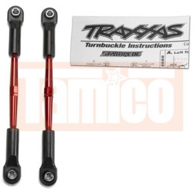 Traxxas 2336X Turnbuckles, aluminum (red-anodized), toe...