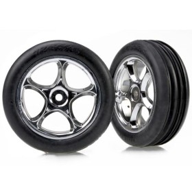 Traxxas 2471R Tires & wheels, assembled (Tracer 2.2...