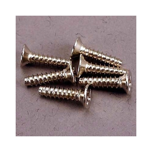 Traxxas 2648 Screws, 3x12mm countersunk self-tapping (6)