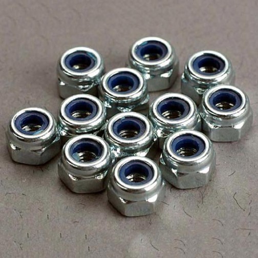Traxxas 2745 Nuts, 3mm nylon locking (12)